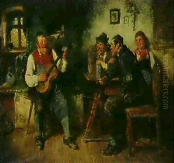 Der Singende Wirt Oil Painting by Hugo Kauffmann