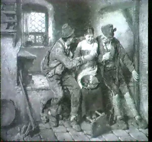 In Grosser Bedrangnis Oil Painting by Hugo Kauffmann