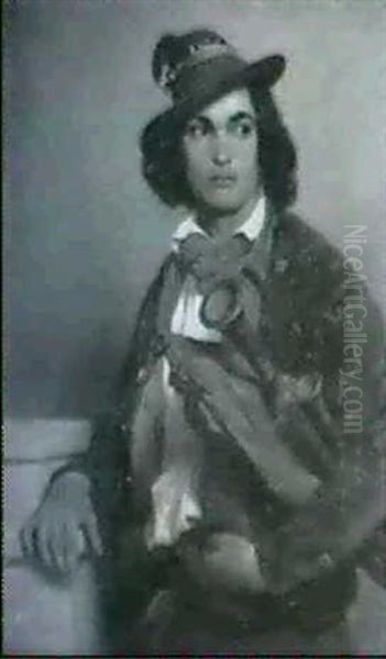 Dudelsackpfeifer Oil Painting by Hugo Kauffmann