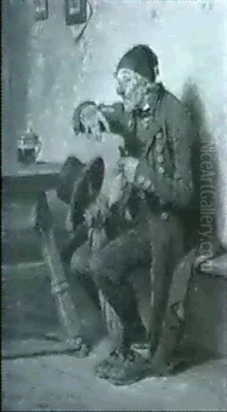 Der Schnupftabak Oil Painting by Hugo Kauffmann