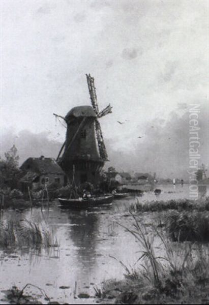 Fruhling In Der Normandie Oil Painting by Adolf Kaufmann