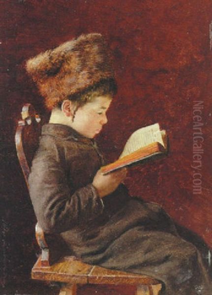 The Young Scholar Oil Painting by Isidor Kaufmann