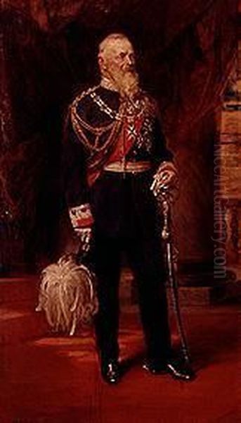 Prinzregent Luitpold Von Bayern Oil Painting by Friedrich August von Kaulbach