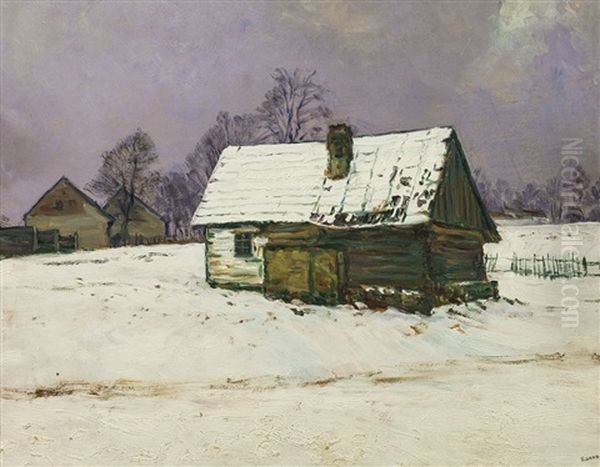 Chaloupka Oil Painting by Frantisek Kavan