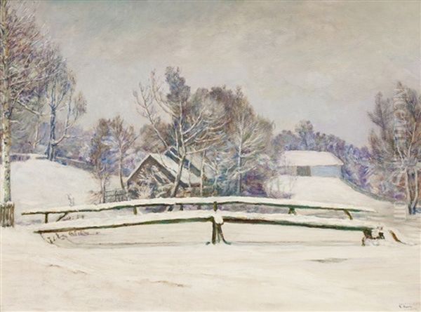 U Zapadleho Krajinare Ve Vitanove Oil Painting by Frantisek Kavan