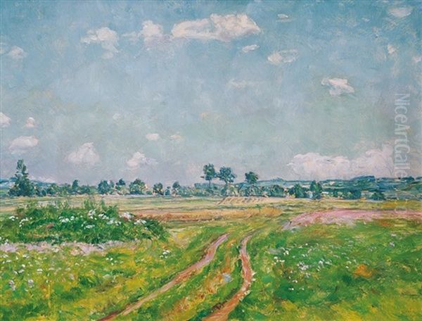 On Oujezdske Pridely Oil Painting by Frantisek Kavan