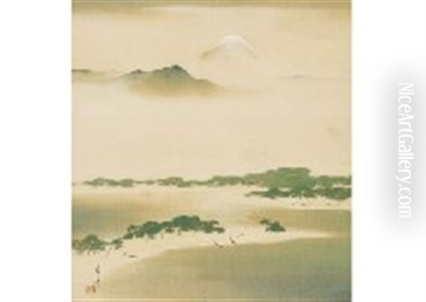 Miho Ura Oil Painting by Manshu Kawamura