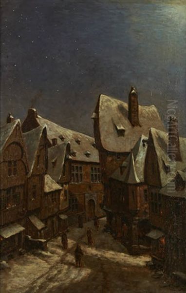 Le Lac De Neuchatel, Saint Blaise, Suisse Oil Painting by Franz Kegeljan