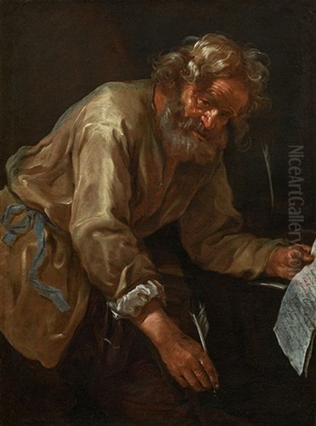 The Philiosopher Seneca Oil Painting by Bernhard Keil, Monsu Bernardo