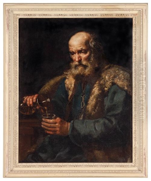 Allegoria Dei Cinque Sensi Oil Painting by Bernhard Keil, Monsu Bernardo