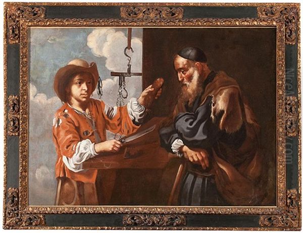 Alegoria Del Gusto, O Joven Charcutero Oil Painting by Bernhard Keil, Monsu Bernardo