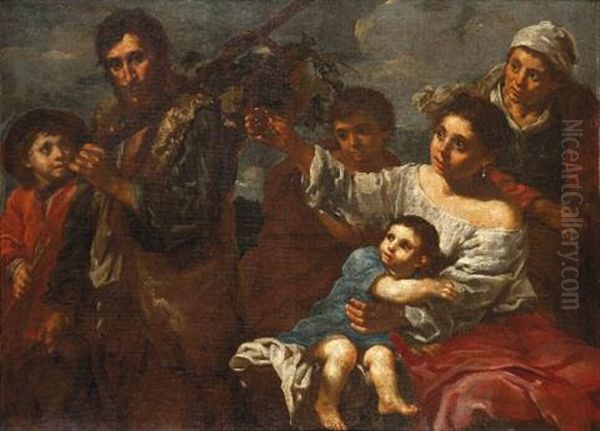 La Vendemmia Oil Painting by Bernhard Keil, Monsu Bernardo