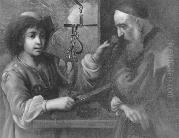 Le Petit Charcutier Oil Painting by Bernhard Keil, Monsu Bernardo