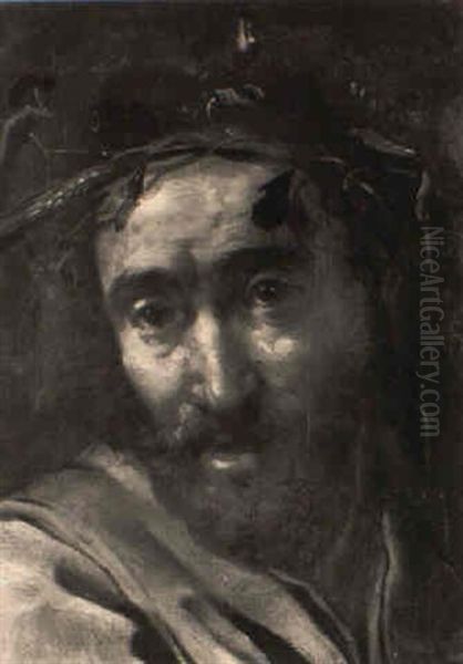 Testa Di Vecchio Oil Painting by Bernhard Keil, Monsu Bernardo