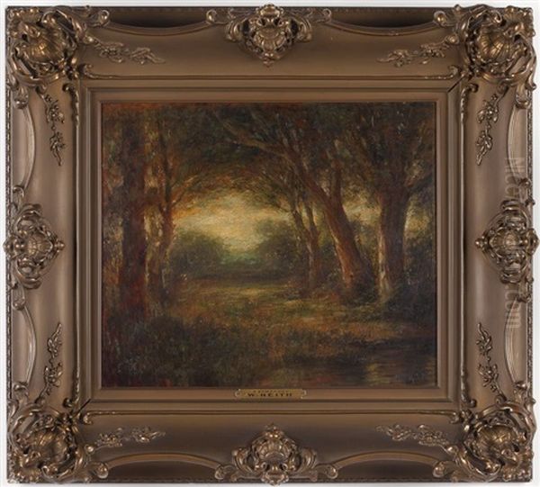 A Symphony Oil Painting by William Keith