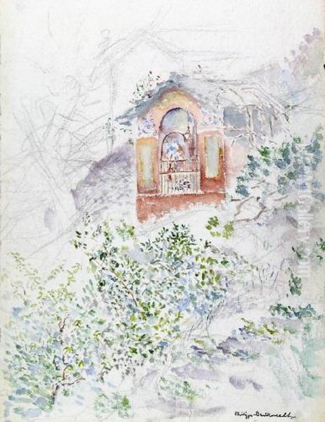 Kleine Kapelle Am Berghang Oil Painting by Philipp Bauknecht