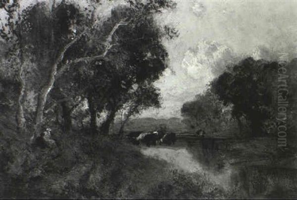 The River Path Oil Painting by William Keith