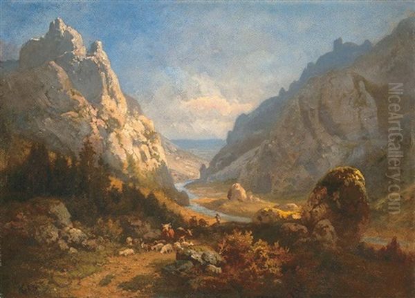 The Tatras Oil Painting by Gusztav Keleti