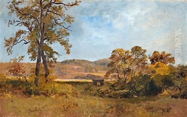 Dombos Taj Kohiddal Oil Painting by Gusztav Keleti