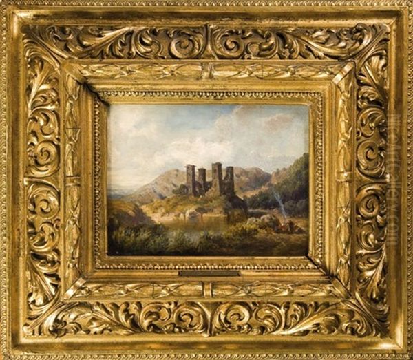 Diosgyor Vara Oil Painting by Gusztav Keleti