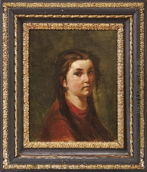 Portrait Eines Brasilianischen Madchens Oil Painting by Ferdinand Keller