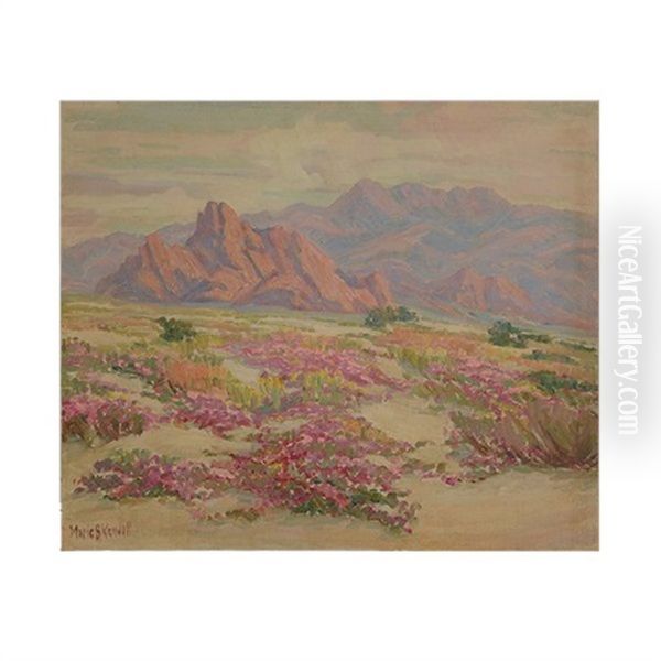 Palm Springs Oil Painting by Marie B. Kendall