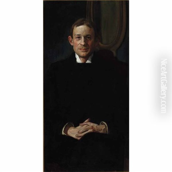 Portrait Of A Man Oil Painting by William Sergeant Kendall
