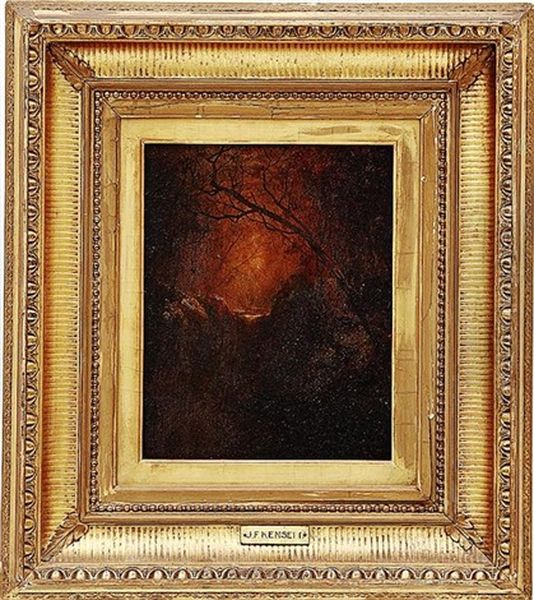 Catskill Landscape Oil Painting by John Frederick Kensett