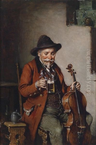 Intermezzo Oil Painting by Hermann Kern