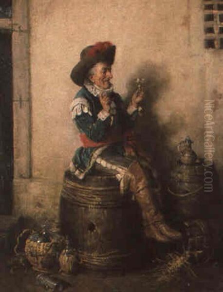 Ein Ausgezeichneter Tropfen Oil Painting by Hermann Kern