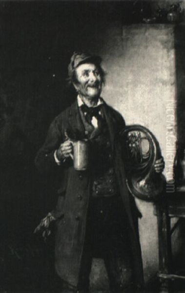 Ein Duett Oil Painting by Hermann Kern