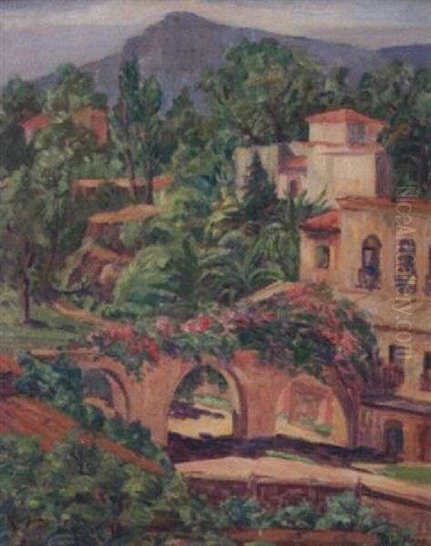 The Aquaduct Of Cuernavaca Oil Painting by Blanche Weyburn Kerr