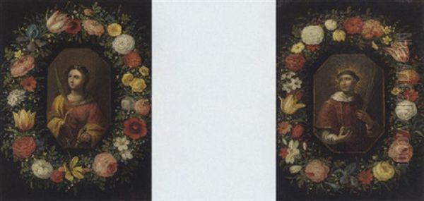 Saint Catherine Of Alexandria Oil Painting by Jan van Kessel the Elder