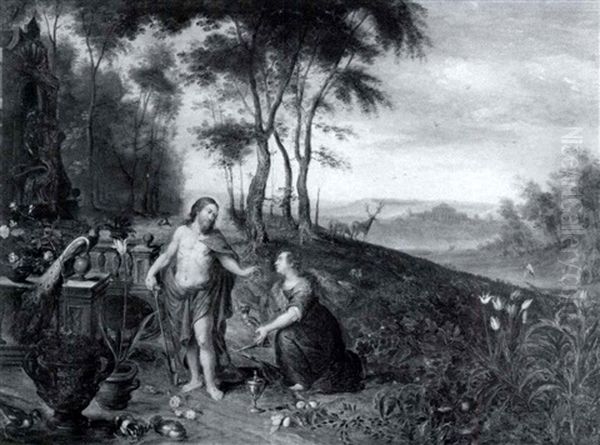 Noli Me Tangere Oil Painting by Jan van Kessel the Elder