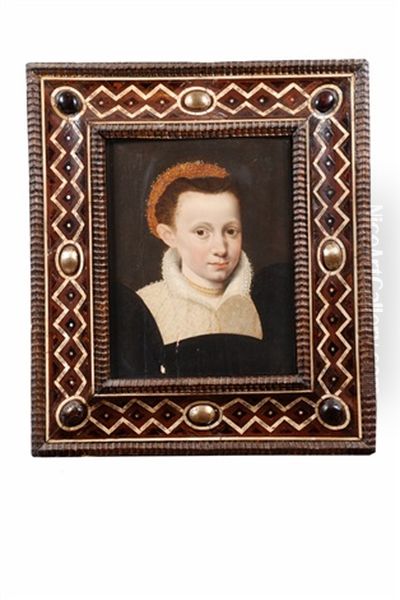 Portrait De Jeune Fille En Buste Oil Painting by Willem Adriaensz Key