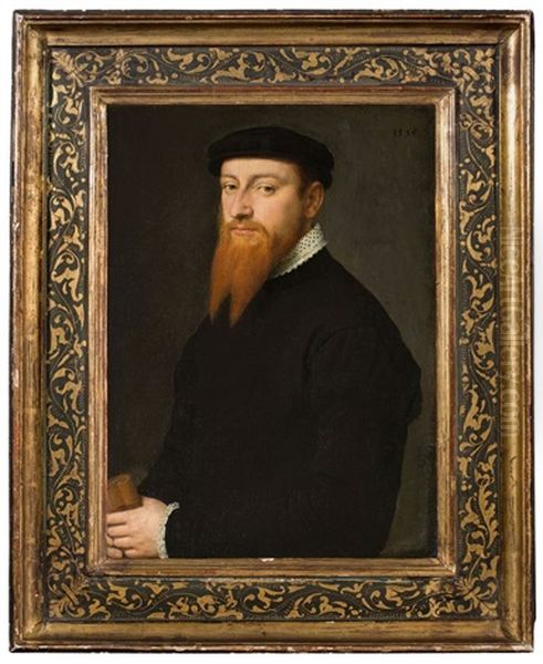 Portrait Of A Man With A Red Beard Oil Painting by Willem Adriaensz Key