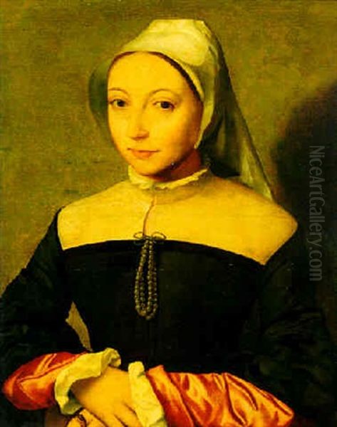 Portrait Of A Lady Oil Painting by Willem Adriaensz Key