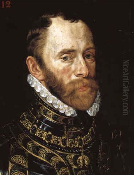 Portrait De Philippe De Montmorency-nivelle Ii Comte De     Horn Oil Painting by Willem Adriaensz Key