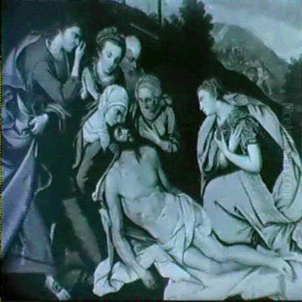 La Deploration Du Christ Oil Painting by Willem Adriaensz Key