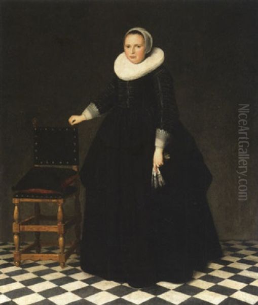 Ritratto Femminile Oil Painting by Thomas De Keyser