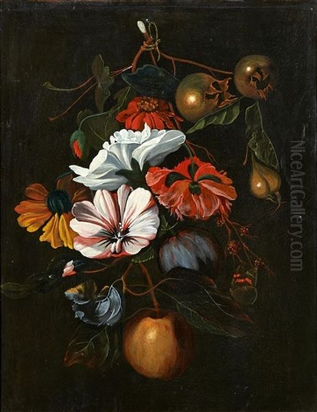Blumenstillleben Oil Painting by Cornelis Kick
