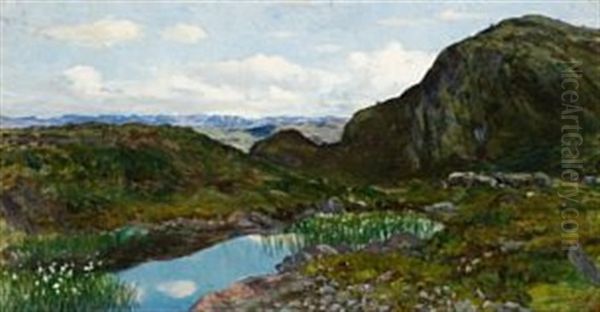 Fra Jotunheimen Oil Painting by Kitty (Christine) Lange Kielland