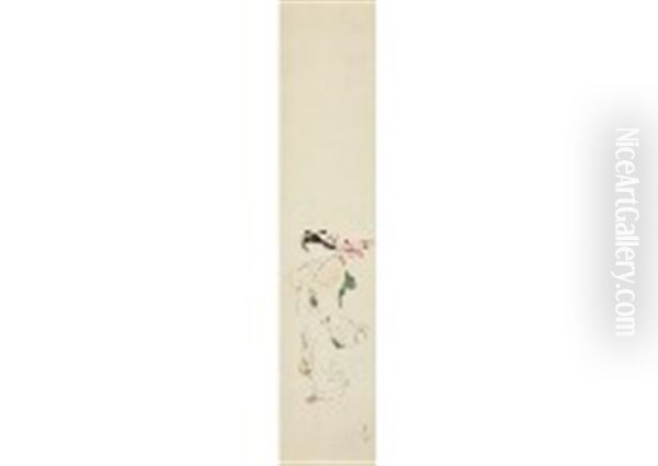 Aurumn Oil Painting by Keigetsu Kikuchi