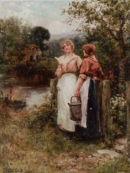The Water Carriers Oil Painting by Henry John Yeend King