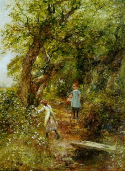 An Afternoon Stroll Oil Painting by Henry John Yeend King