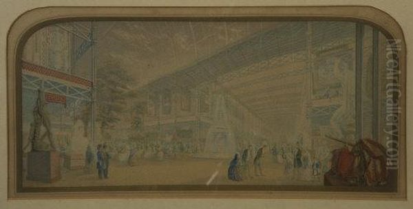 The Great Exhibition Oil Painting by George Baxter