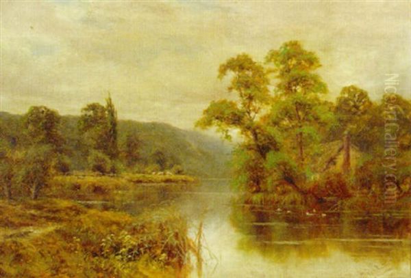 On The Thames Near Cookham Oil Painting by Francis Joseph 