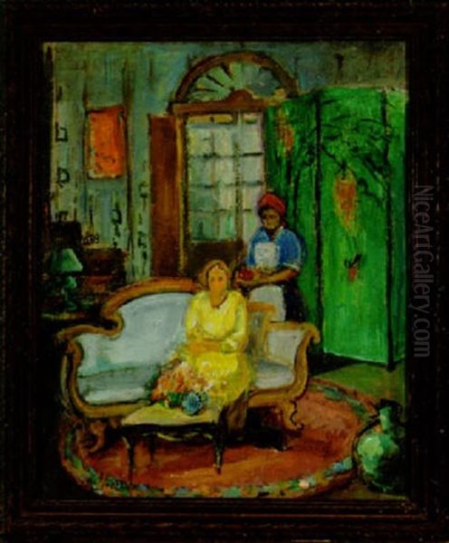 Interior Scene Oil Painting by Alberta Kinsey