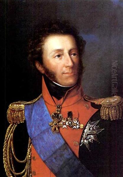 Portrait De Duc D'angouleme Oil Painting by Francois-Joseph Kinsoen