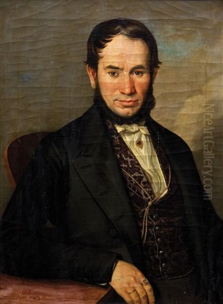 Halbfiguriges Bildnis Eines Russischen Edelmannes Oil Painting by Orest Kiprensky